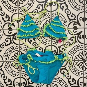 Pom-pom bathing suit